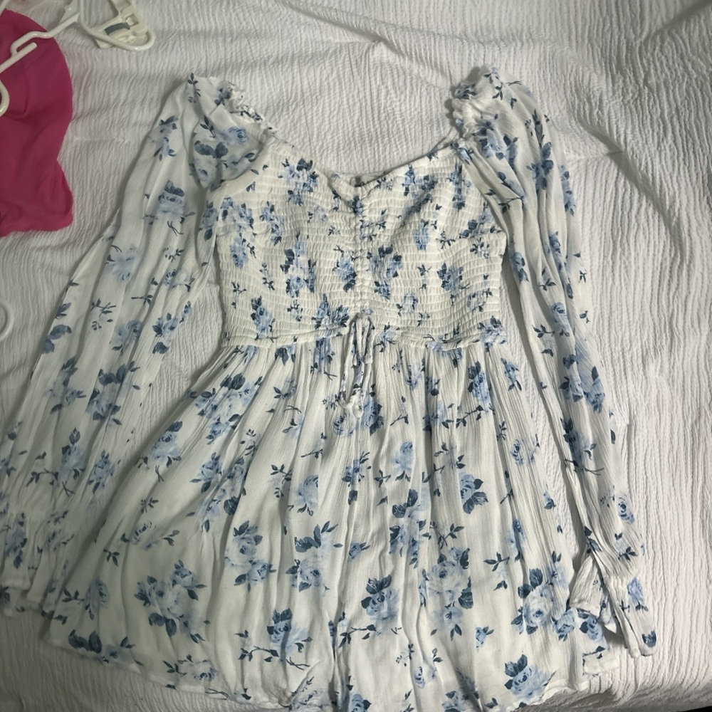 Floral Long Sleeve Romper